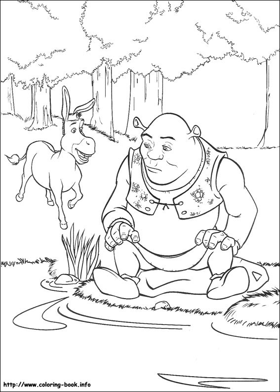 Shrek coloring picture