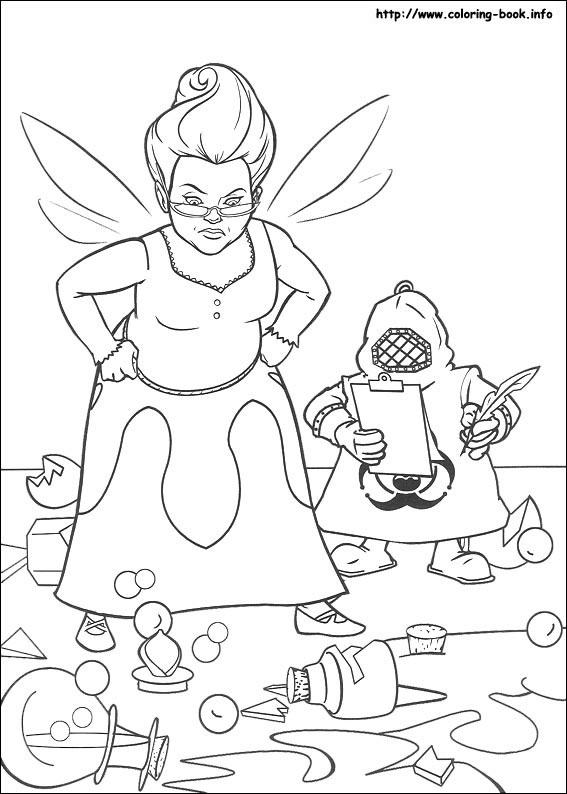 Shrek coloring picture