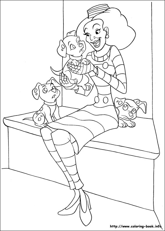 102 Dalmatians coloring picture