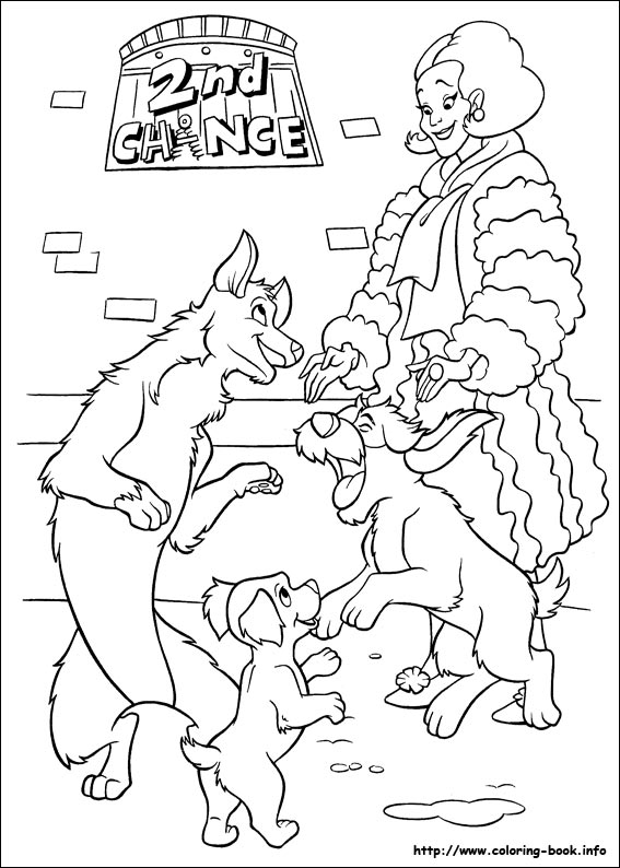 102 Dalmatians coloring picture