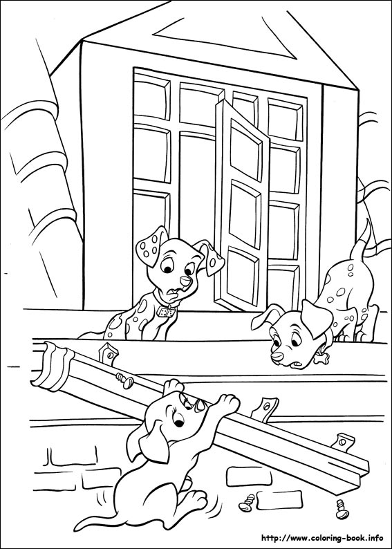 102 Dalmatians coloring picture