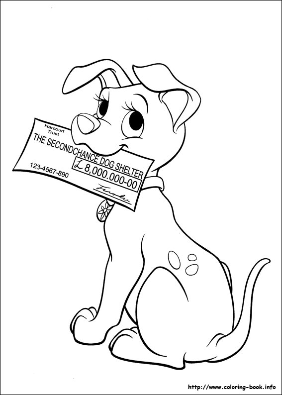 102 Dalmatians coloring picture