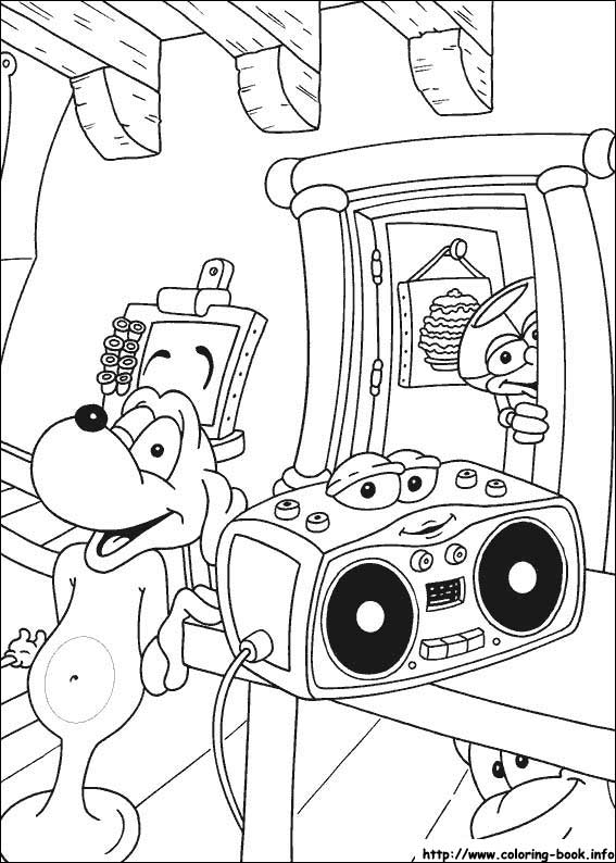 Adiboo coloring picture