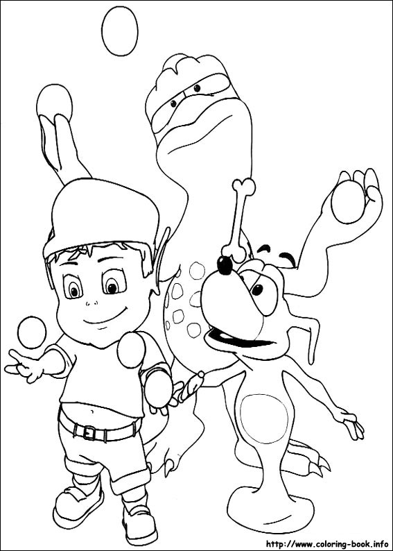 Adiboo coloring picture