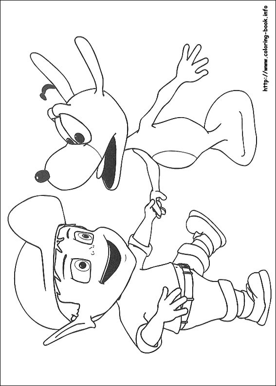 Adiboo coloring picture