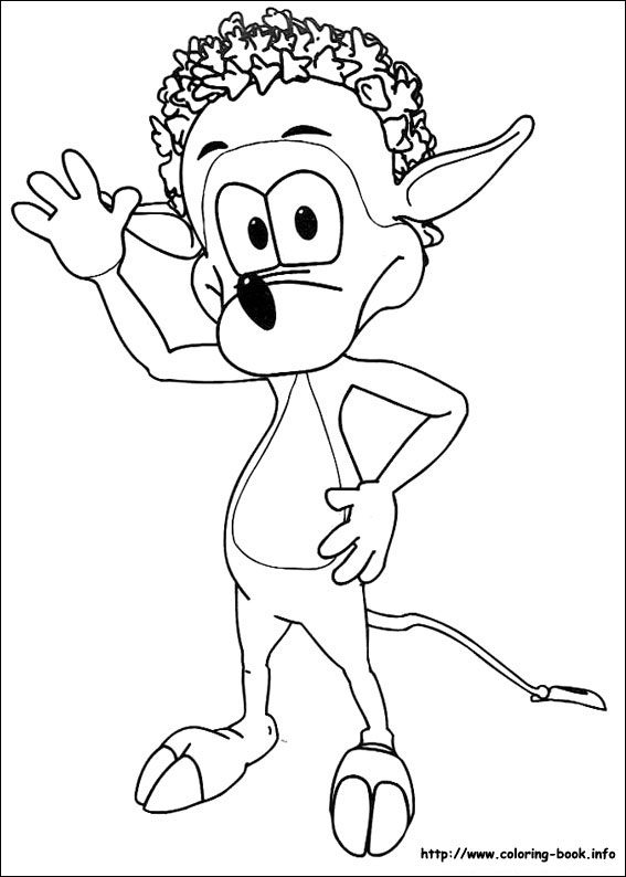 Adiboo coloring picture