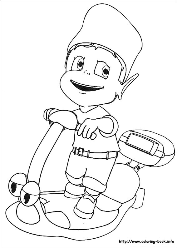 Adiboo coloring picture