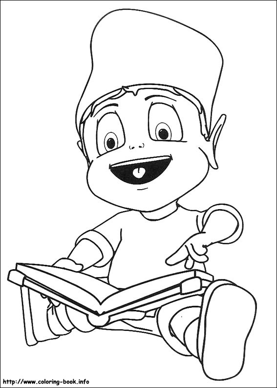 Adiboo coloring picture