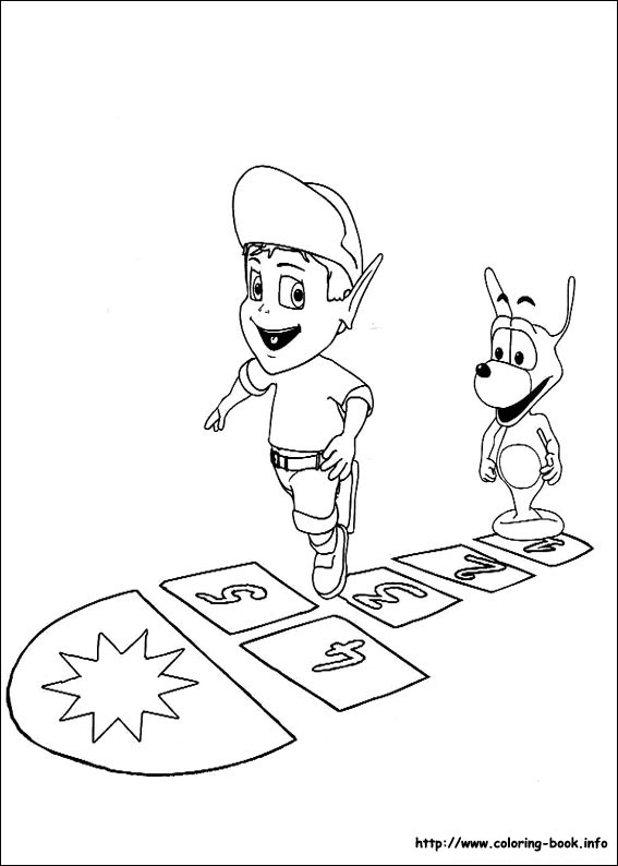 Adiboo coloring picture