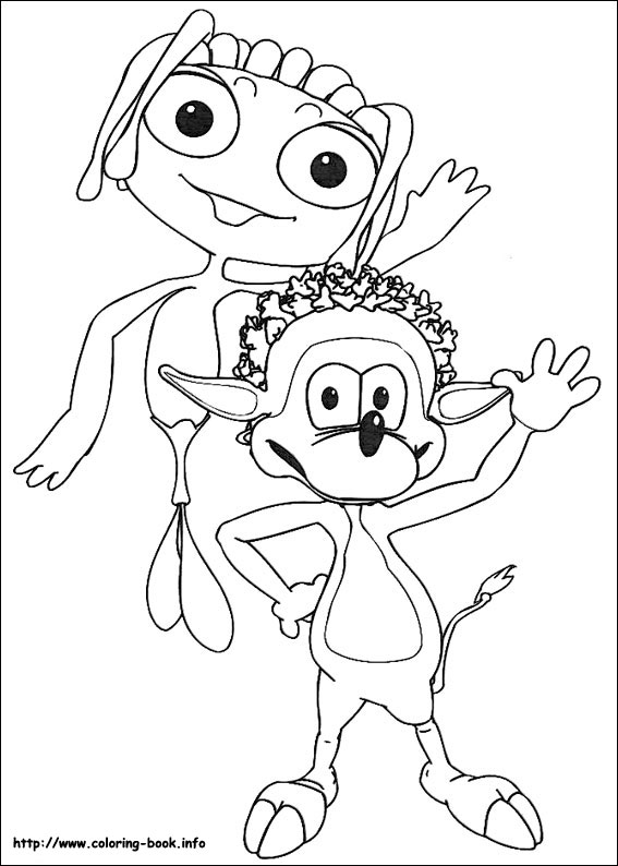 Adiboo coloring picture