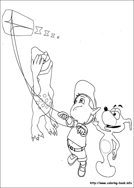 Adiboo coloring picture