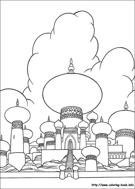 Aladdin coloring picture