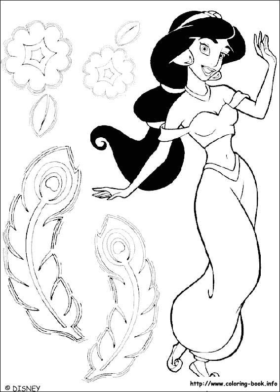 Aladdin coloring picture