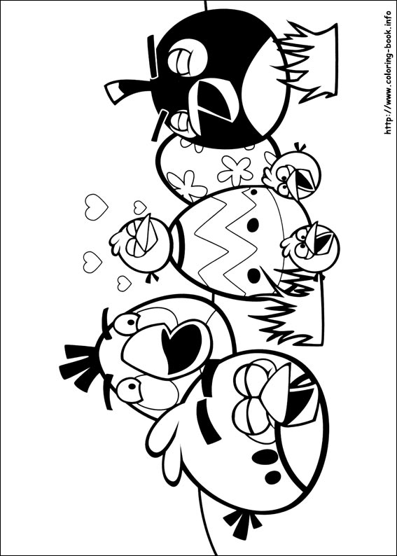 Angry Birds coloring picture