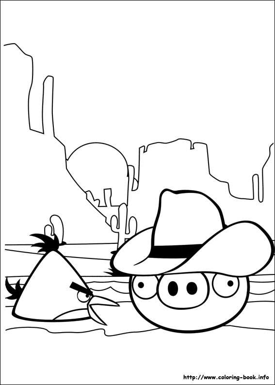 Angry Birds coloring picture