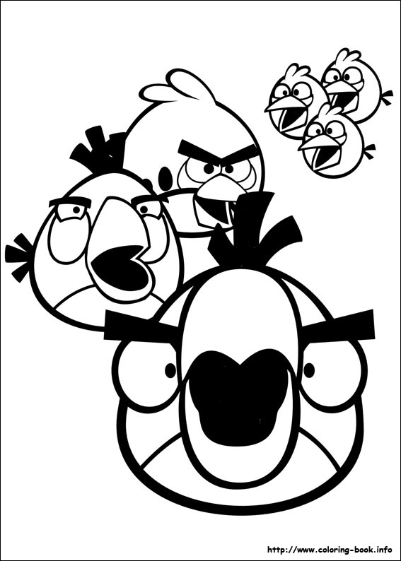 Angry Birds coloring picture