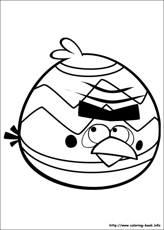 Angry Birds coloring picture