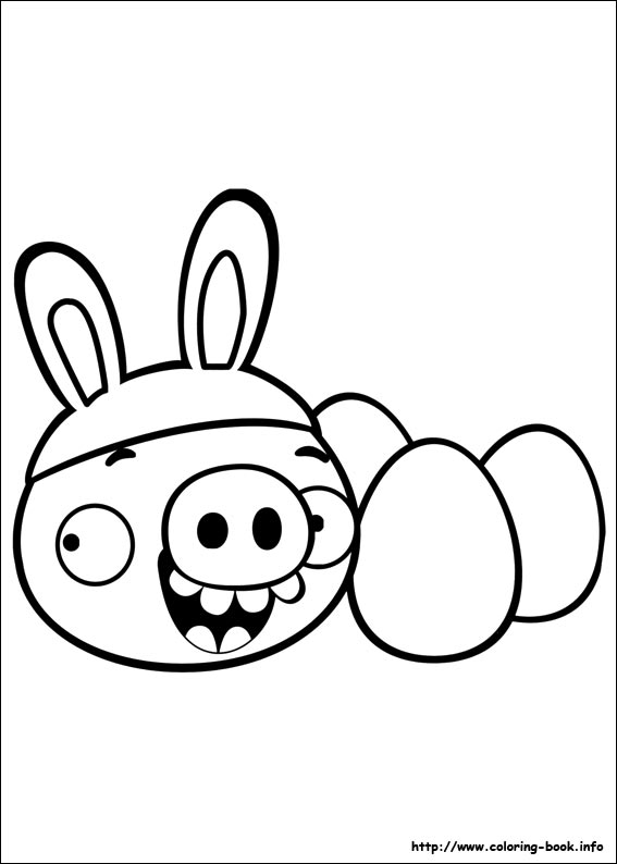 Angry Birds coloring picture