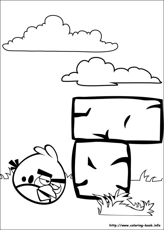 Angry Birds coloring picture