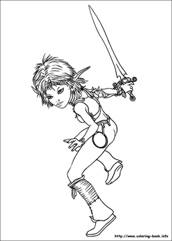 Arthur and the two worlds war coloring picture