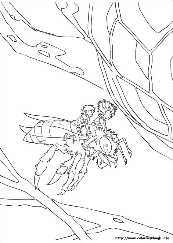 Arthur and the two worlds war coloring picture