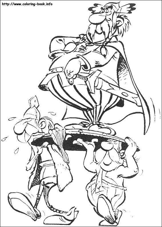 Asterix coloring picture