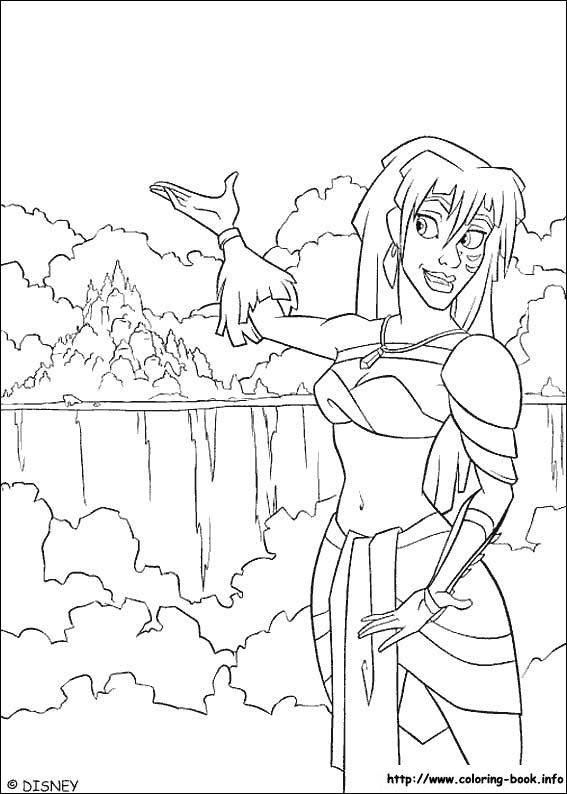 Atlantis coloring picture