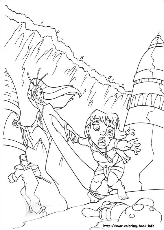 Atlantis coloring picture