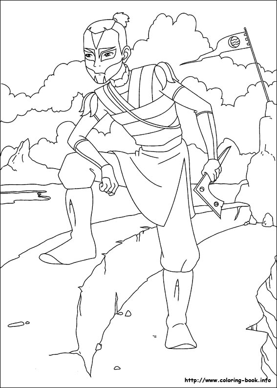 Avatar, the last airbender coloring picture