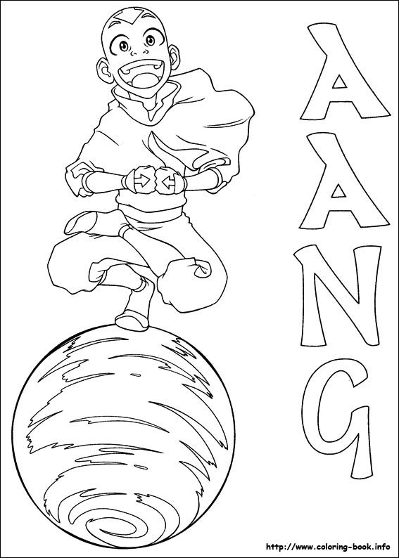 Avatar, the last airbender coloring picture