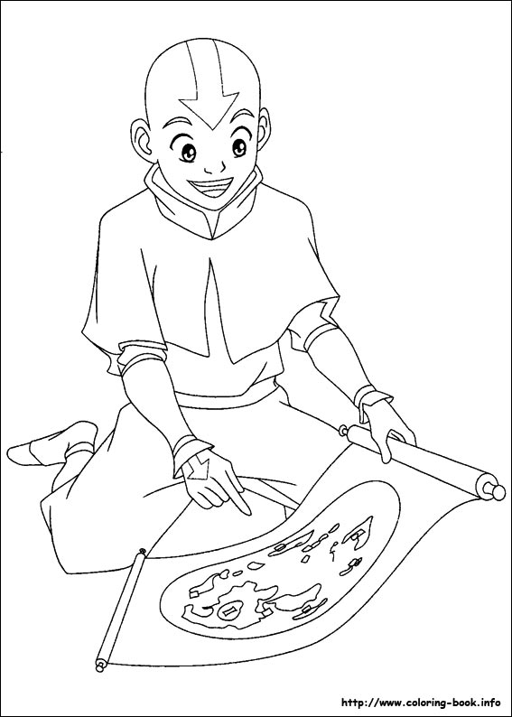 Avatar, the last airbender coloring picture