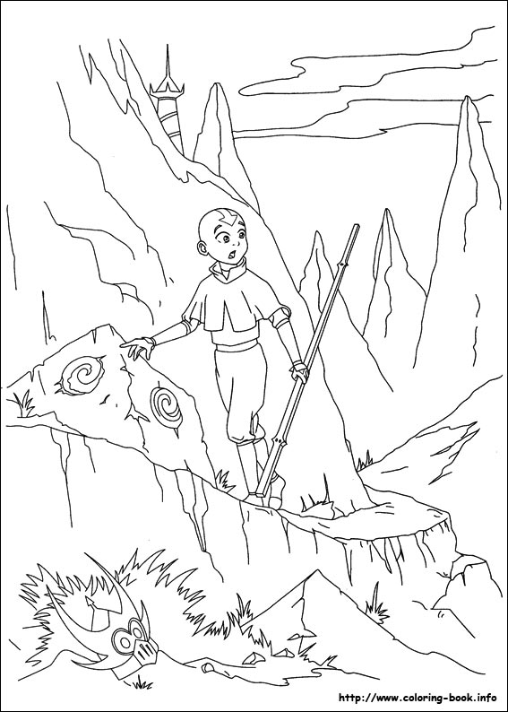 Avatar, the last airbender coloring picture