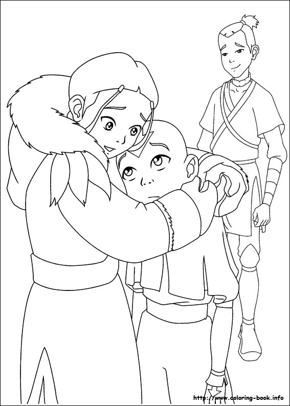 Avatar, the last airbender coloring picture