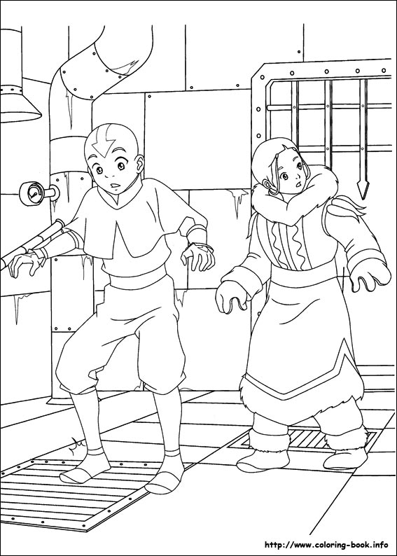 Avatar, the last airbender coloring picture