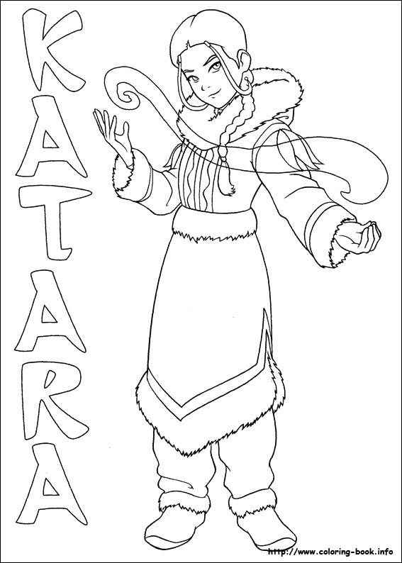 Avatar, the last airbender coloring picture