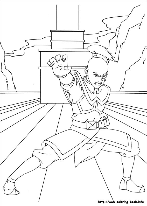 Avatar, the last airbender coloring picture