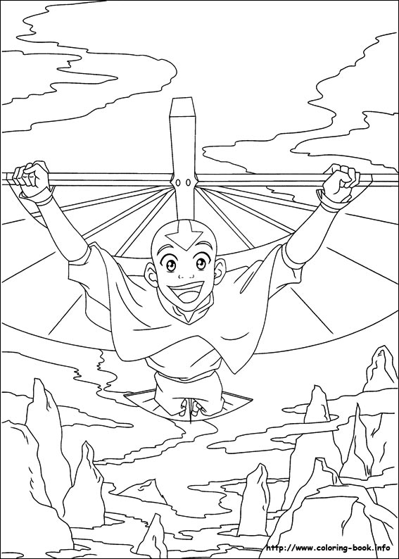 Avatar, the last airbender coloring picture