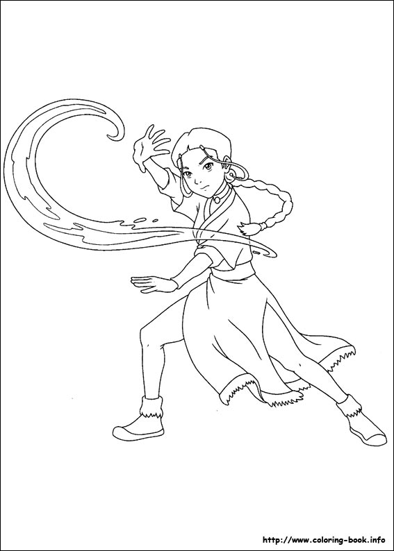 Avatar, the last airbender coloring picture