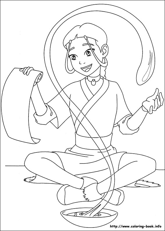 Avatar, the last airbender coloring picture