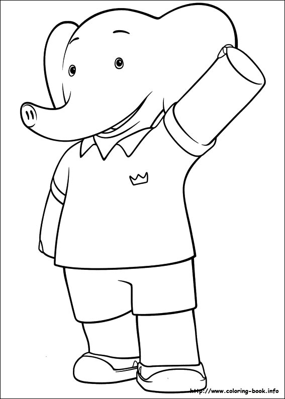 Babar and the Adventures of Badou coloring picture