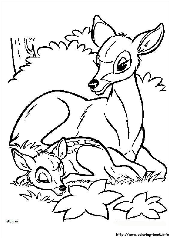 Bambi coloring picture