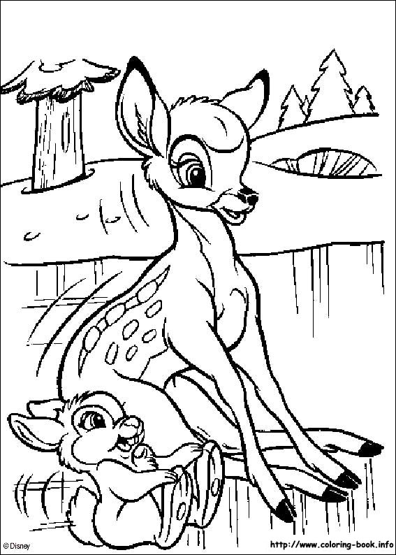 Bambi coloring picture