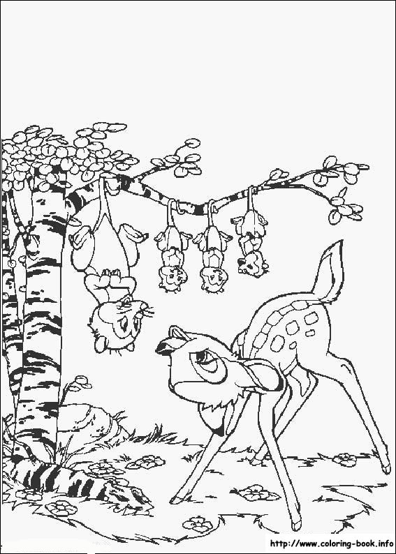 Bambi coloring picture