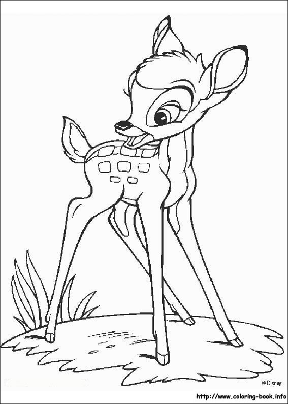 Bambi coloring picture