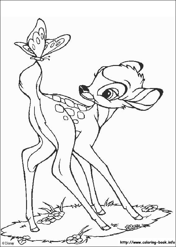 Bambi coloring picture