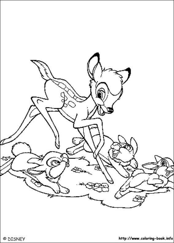 Bambi coloring picture