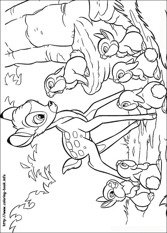 Bambi coloring picture