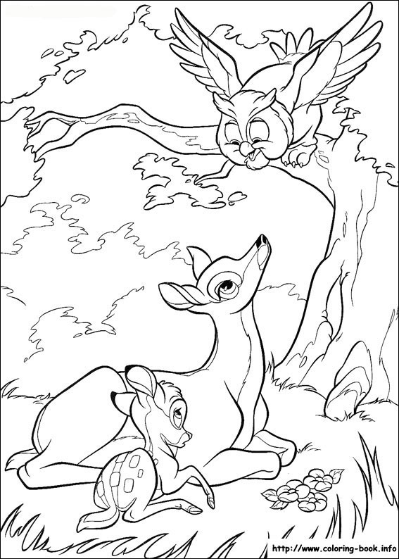 Bambi coloring picture