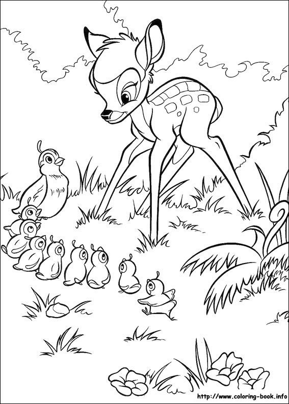 Bambi coloring picture