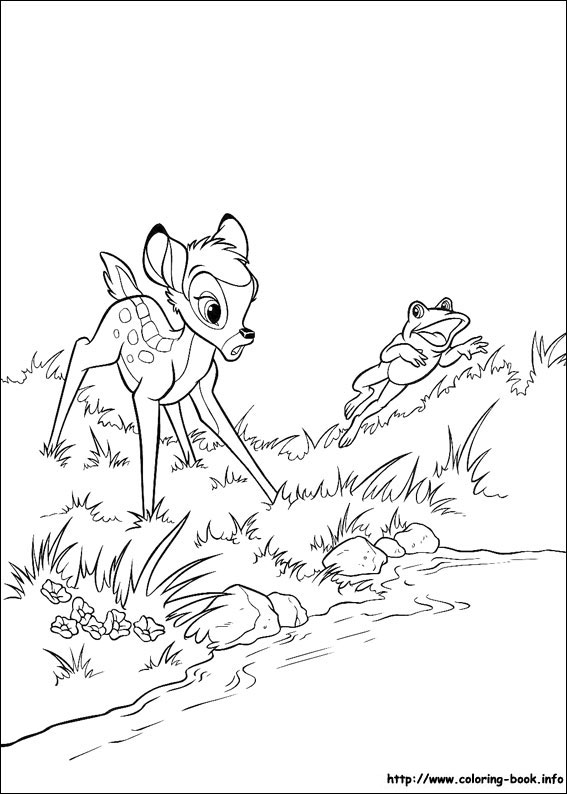 Bambi coloring picture